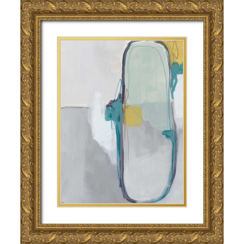 Closed System I Gold Ornate Wood Framed Art Print with Double Matting by Vess, June Erica