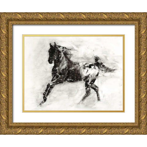 Rustic Appaloosa II Gold Ornate Wood Framed Art Print with Double Matting by Harper, Ethan