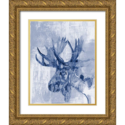 Indigo Moose Gold Ornate Wood Framed Art Print with Double Matting by Goldberger, Jennifer