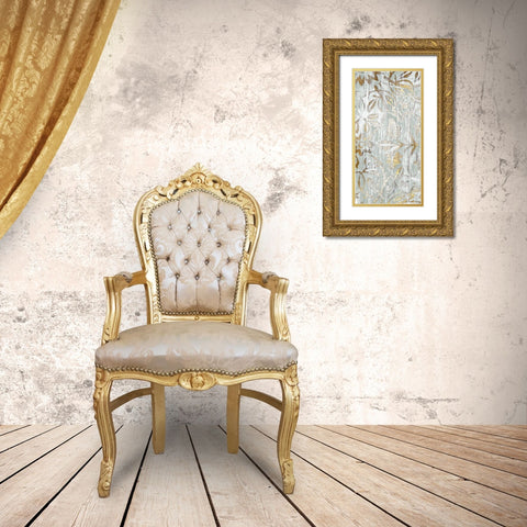 Oro Essence I Gold Ornate Wood Framed Art Print with Double Matting by Vess, June Erica