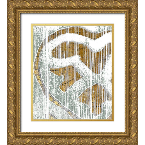Oro Essence IV Gold Ornate Wood Framed Art Print with Double Matting by Vess, June Erica