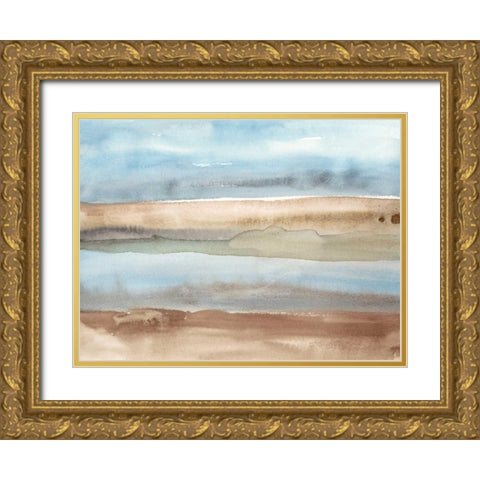 Plein Air Riverscape II Gold Ornate Wood Framed Art Print with Double Matting by Ludwig, Alicia