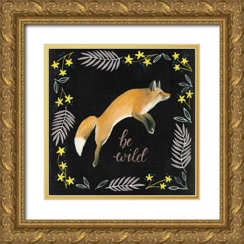 Woodland Adventure II Gold Ornate Wood Framed Art Print with Double Matting by Popp, Grace