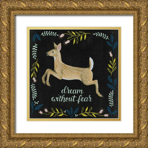 Woodland Adventure IV Gold Ornate Wood Framed Art Print with Double Matting by Popp, Grace