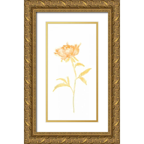 Bouquet Blush II Gold Ornate Wood Framed Art Print with Double Matting by Vess, June Erica