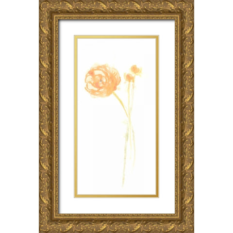 Bouquet Blush IV Gold Ornate Wood Framed Art Print with Double Matting by Vess, June Erica
