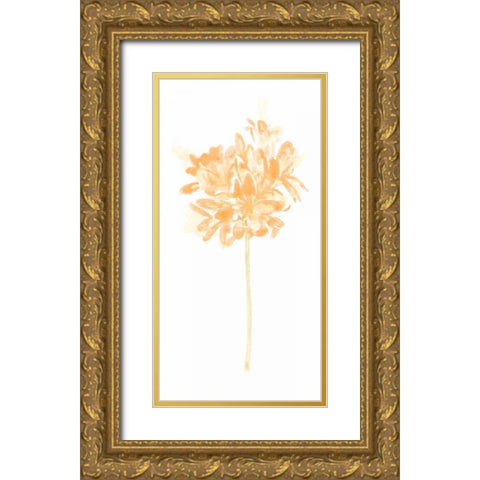 Bouquet Blush VI Gold Ornate Wood Framed Art Print with Double Matting by Vess, June Erica