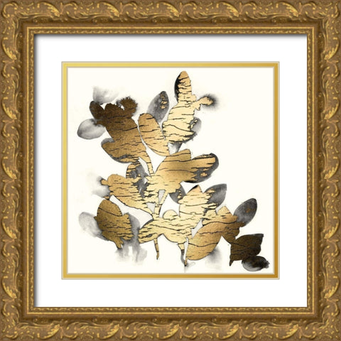 Gilt Garden III Gold Ornate Wood Framed Art Print with Double Matting by Vess, June Erica