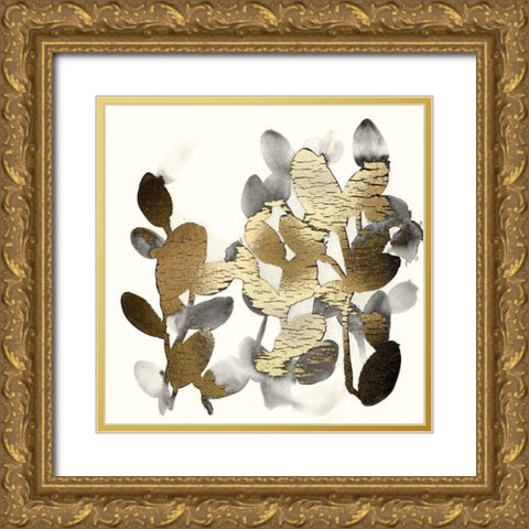 Gilt Garden IV Gold Ornate Wood Framed Art Print with Double Matting by Vess, June Erica