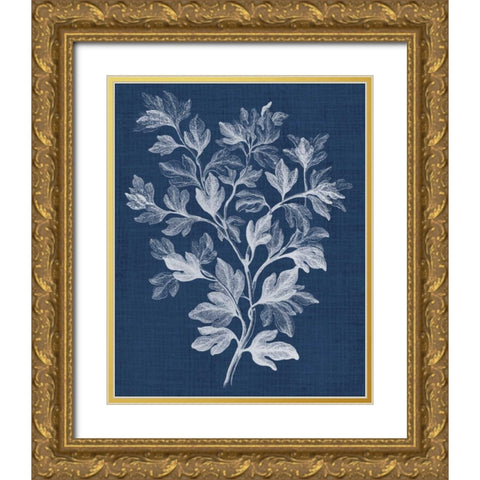 Foliage Chintz I Gold Ornate Wood Framed Art Print with Double Matting by Vision Studio