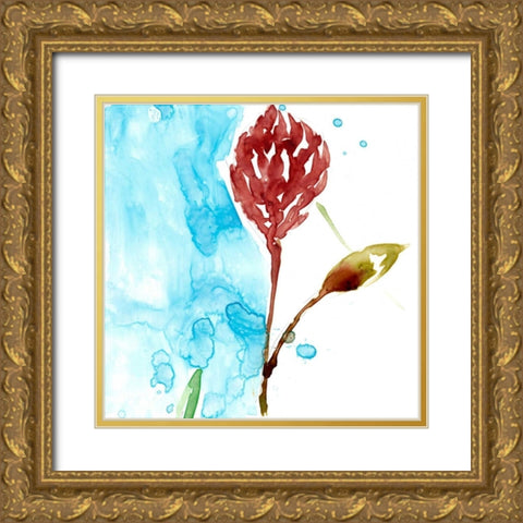 Tropical Display VI Gold Ornate Wood Framed Art Print with Double Matting by Goldberger, Jennifer