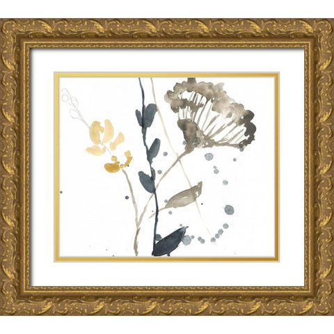 Branch Contours VI Gold Ornate Wood Framed Art Print with Double Matting by Goldberger, Jennifer