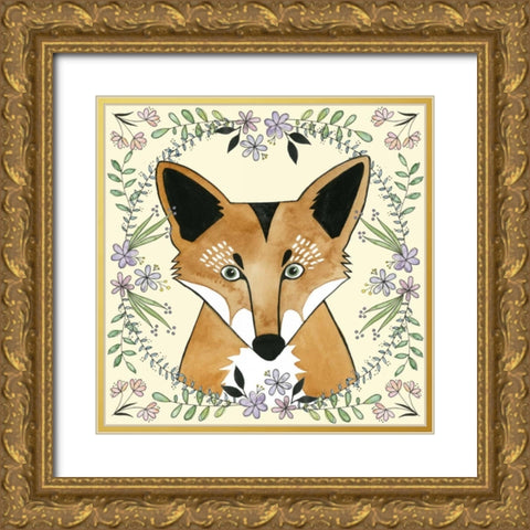 Wild Child I Gold Ornate Wood Framed Art Print with Double Matting by Popp, Grace