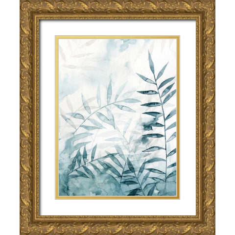 Bamboo Whisper II Gold Ornate Wood Framed Art Print with Double Matting by Popp, Grace