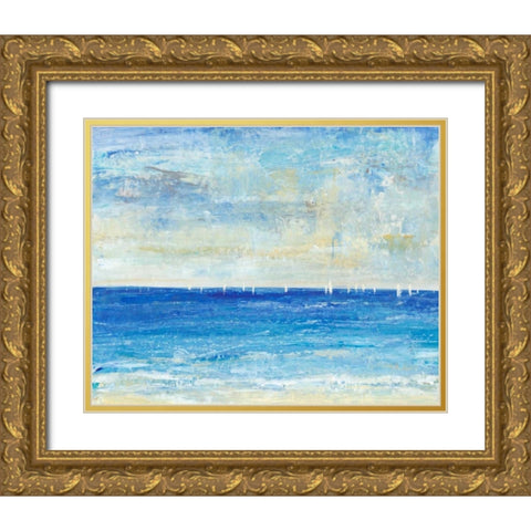 A Perfect Day to Sail I Gold Ornate Wood Framed Art Print with Double Matting by OToole, Tim