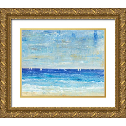 A Perfect Day to Sail II Gold Ornate Wood Framed Art Print with Double Matting by OToole, Tim