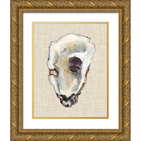 Oyster Shell Study III Gold Ornate Wood Framed Art Print with Double Matting by Willett, Michael