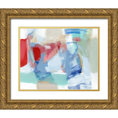 Roundabout I Gold Ornate Wood Framed Art Print with Double Matting by Long, Christina