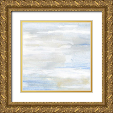 Shore Horizon III Gold Ornate Wood Framed Art Print with Double Matting by Vess, June Erica