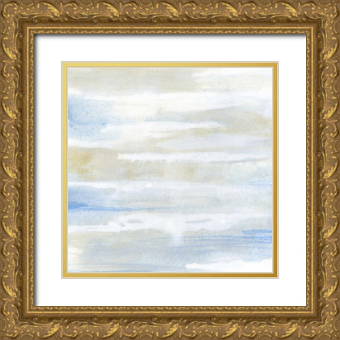 Shore Horizon IV Gold Ornate Wood Framed Art Print with Double Matting by Vess, June Erica