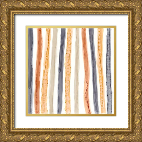 Color Contact III Gold Ornate Wood Framed Art Print with Double Matting by Stramel, Renee W.
