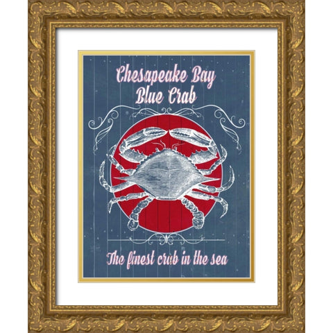 Seafood Co. I Gold Ornate Wood Framed Art Print with Double Matting by Popp, Grace