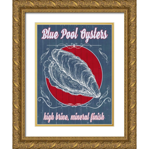 Seafood Co. III Gold Ornate Wood Framed Art Print with Double Matting by Popp, Grace