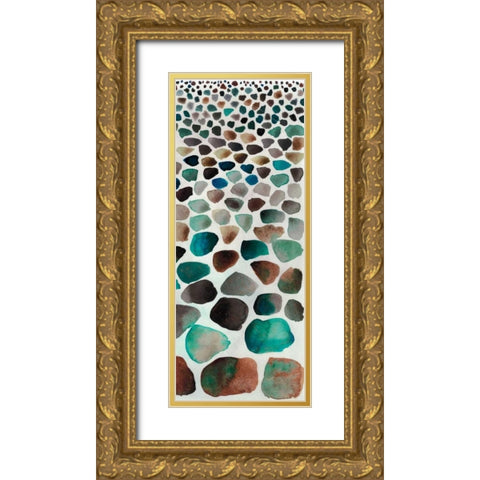 Stone Path II Gold Ornate Wood Framed Art Print with Double Matting by Ludwig, Alicia
