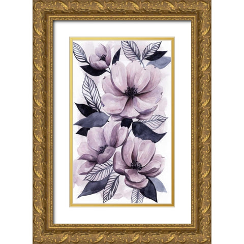 Lavender Burst II Gold Ornate Wood Framed Art Print with Double Matting by Popp, Grace