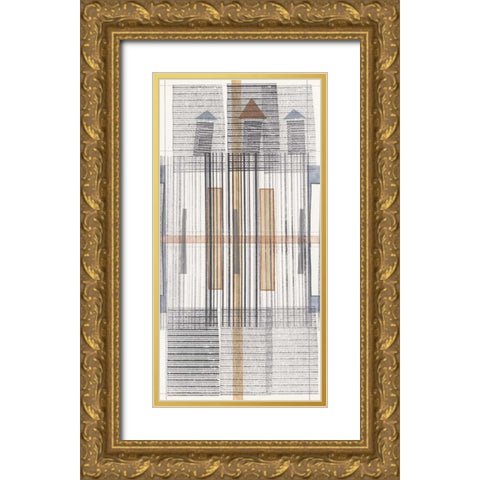 Pinnacle II Gold Ornate Wood Framed Art Print with Double Matting by Galapon, Nikki