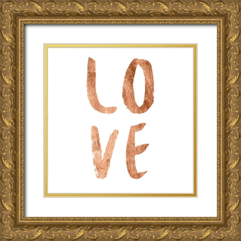 Love Quotes III Gold Ornate Wood Framed Art Print with Double Matting by Hambly, Anna