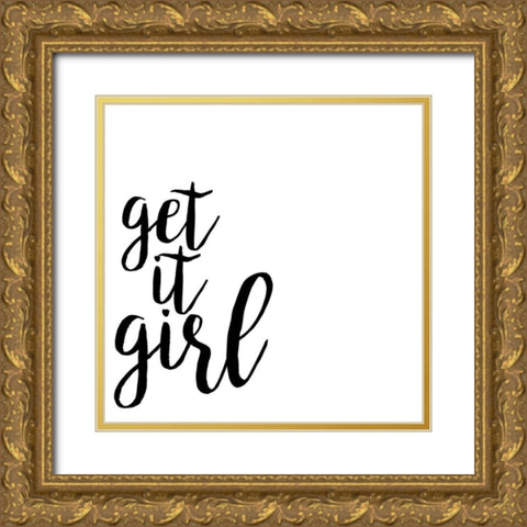 Power Quotes IV Gold Ornate Wood Framed Art Print with Double Matting by Hambly, Anna