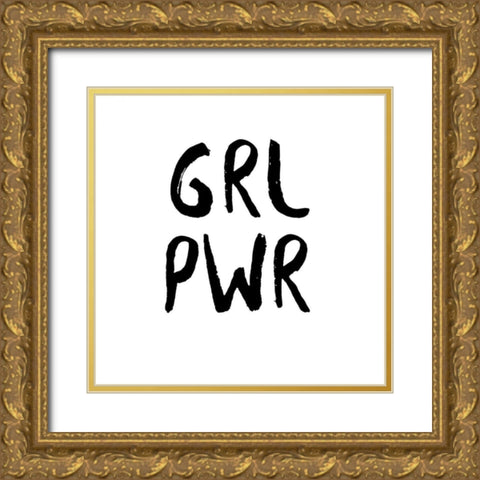 Power Quotes V Gold Ornate Wood Framed Art Print with Double Matting by Hambly, Anna