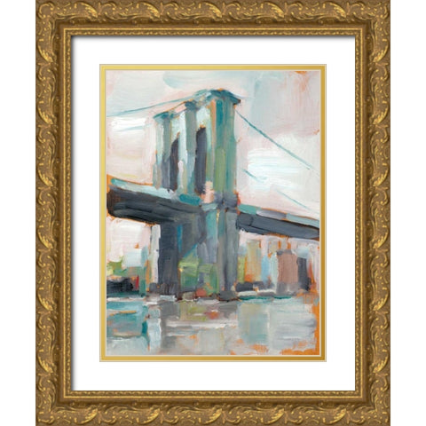 Contemporary Bridge II Gold Ornate Wood Framed Art Print with Double Matting by Harper, Ethan