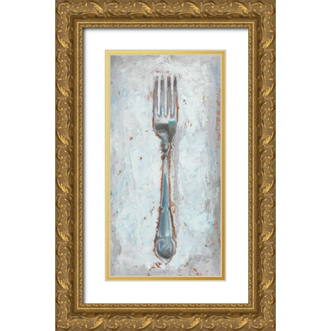 Impressionist Flatware II Gold Ornate Wood Framed Art Print with Double Matting by Harper, Ethan