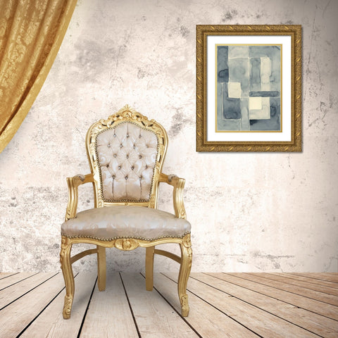 Blockade I Gold Ornate Wood Framed Art Print with Double Matting by Lam, Vanna