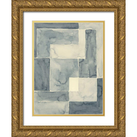 Blockade II Gold Ornate Wood Framed Art Print with Double Matting by Lam, Vanna