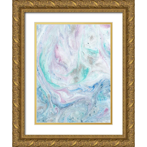 Marble I Gold Ornate Wood Framed Art Print with Double Matting by Ludwig, Alicia
