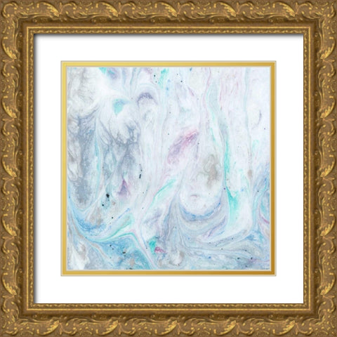 Marble III Gold Ornate Wood Framed Art Print with Double Matting by Ludwig, Alicia