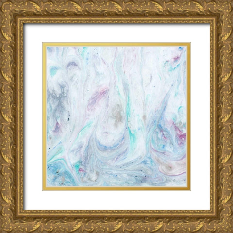 Marble IV Gold Ornate Wood Framed Art Print with Double Matting by Ludwig, Alicia