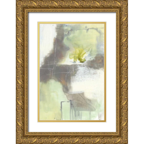 Pastel Steppe II Gold Ornate Wood Framed Art Print with Double Matting by Goldberger, Jennifer