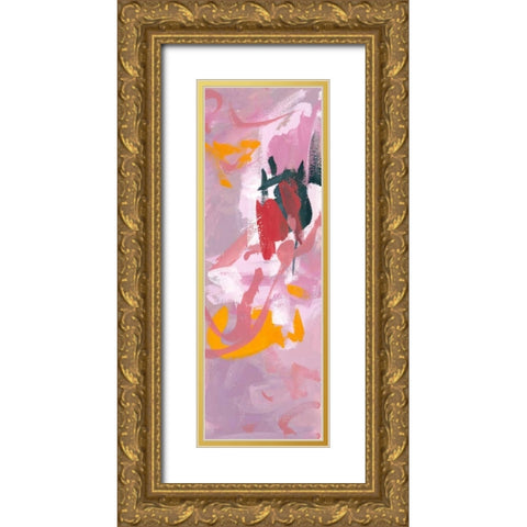 Composition 1b Gold Ornate Wood Framed Art Print with Double Matting by Wang, Melissa
