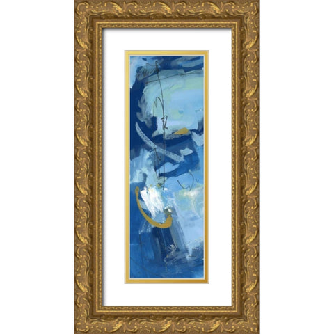 Composition 3b Gold Ornate Wood Framed Art Print with Double Matting by Wang, Melissa