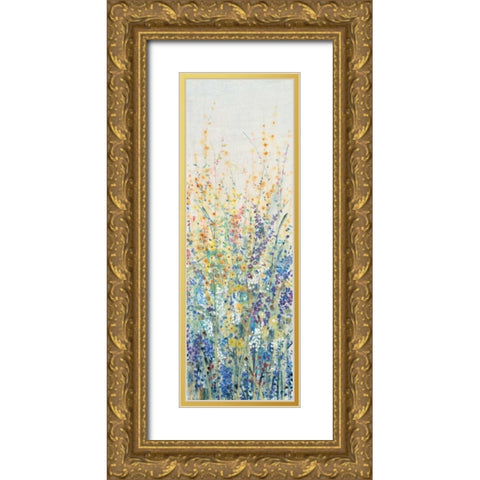 Wildflower Panel I Gold Ornate Wood Framed Art Print with Double Matting by OToole, Tim