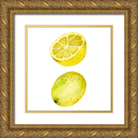 Love Me Fruit IV Gold Ornate Wood Framed Art Print with Double Matting by Wang, Melissa