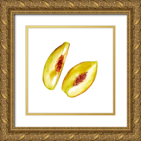 Love Me Fruit V Gold Ornate Wood Framed Art Print with Double Matting by Wang, Melissa