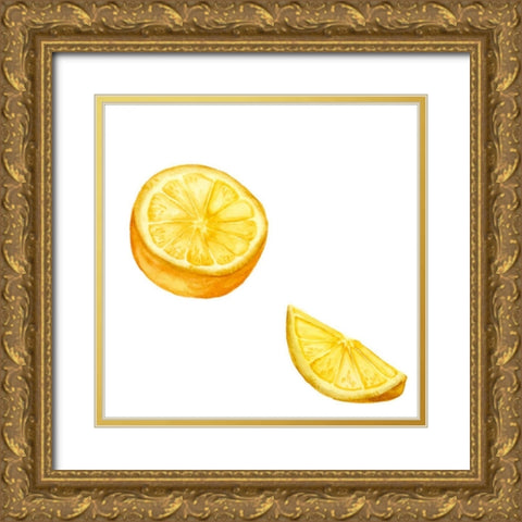Love Me Fruit IX Gold Ornate Wood Framed Art Print with Double Matting by Wang, Melissa