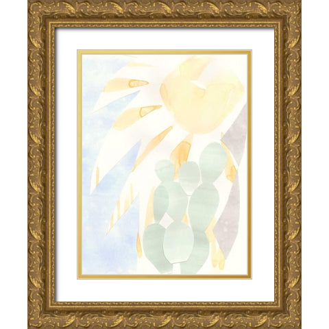 Painted Desert I Gold Ornate Wood Framed Art Print with Double Matting by Stramel, Renee W.