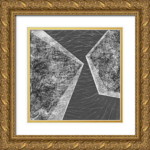 Orchestrated Geometry III Gold Ornate Wood Framed Art Print with Double Matting by Chandler, Sharon