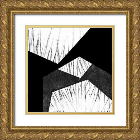 Orchestrated Geometry VII Gold Ornate Wood Framed Art Print with Double Matting by Chandler, Sharon